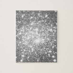 Puzzle Espuma gris plateada