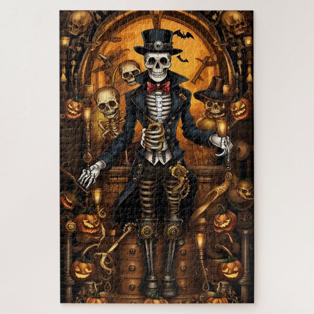 Puzzle Esqueleto de Steampunk 2 (Vertical)