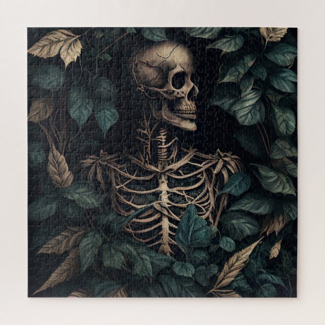 Puzzle Esqueleto en plantas (Vertical)