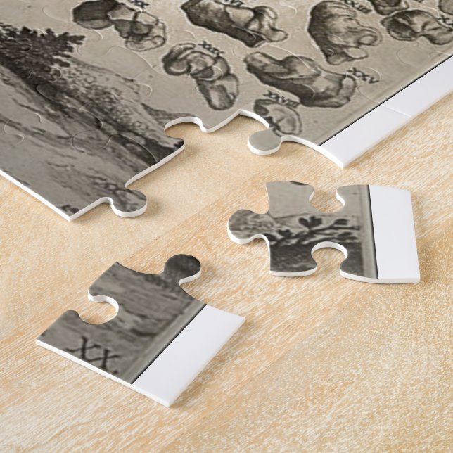 Puzzle Esqueleto humano Ca 1741 (Lado)