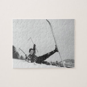 Puzzle Esquiador 2 de la mujer