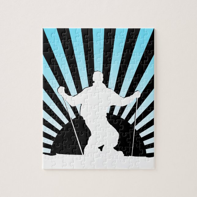 Puzzle esquiador de descenso (Vertical)