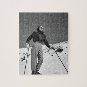 Puzzle Esquiador de la mujer