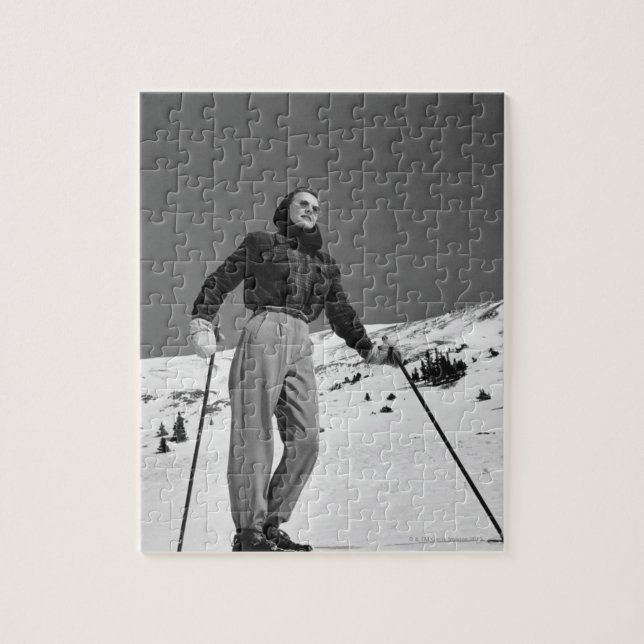 Puzzle Esquiador de la mujer (Vertical)