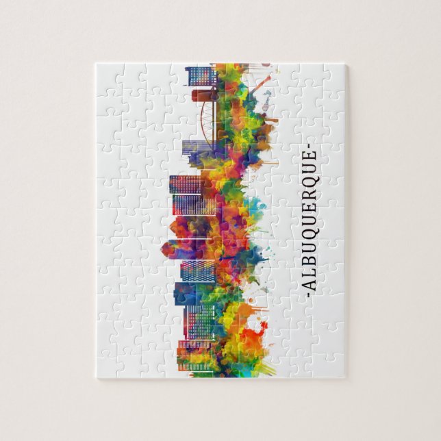 Puzzle Esquina de Albuquerque Nuevo México (Vertical)