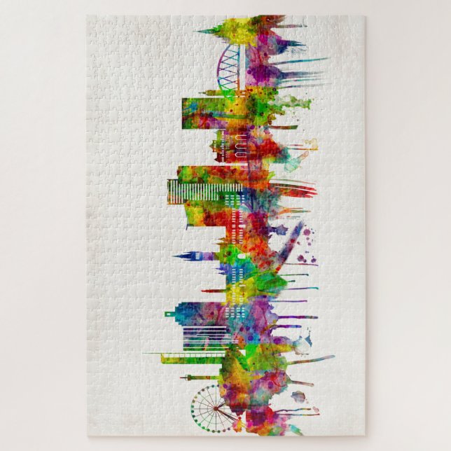 Puzzle Esquina de Glasgow Escocia (Vertical)