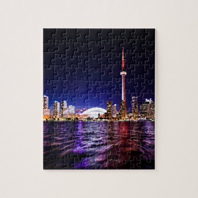 Puzzle Esquina nocturna de Toronto (Vertical)