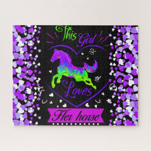Puzzle Esta Chica Ama a Su Caballo  