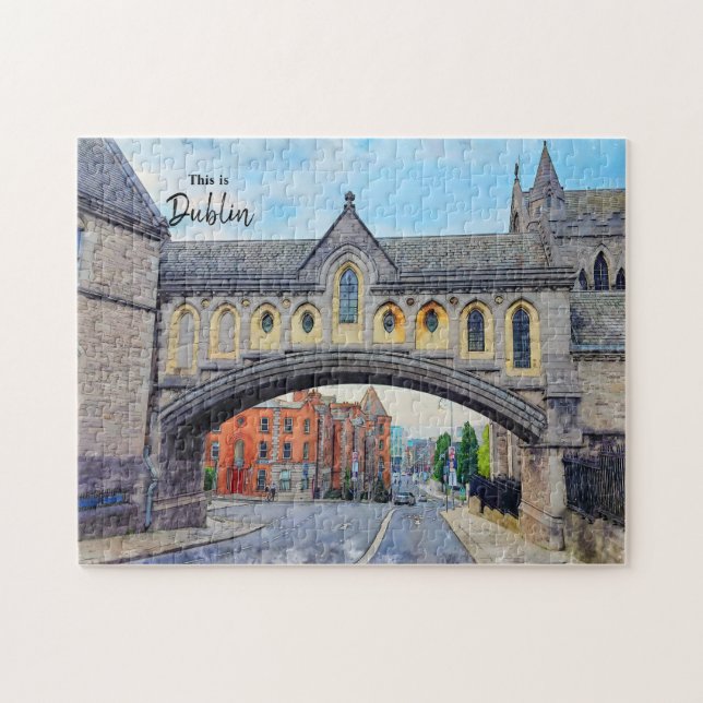 Puzzle Esta es una postal de Dublín-Irlanda (Horizontal)