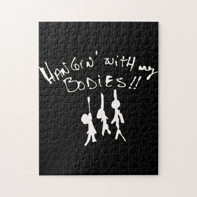 Puzzle ¡Esta Halloween estaré Hangin con mis cuerpos! (Vertical)