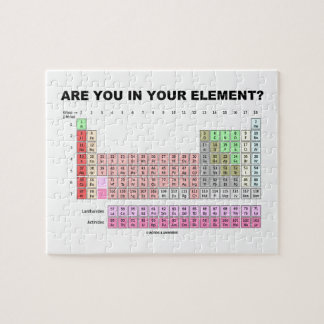 Puzzle ¿Está usted en su elemento? Humor de la tabla