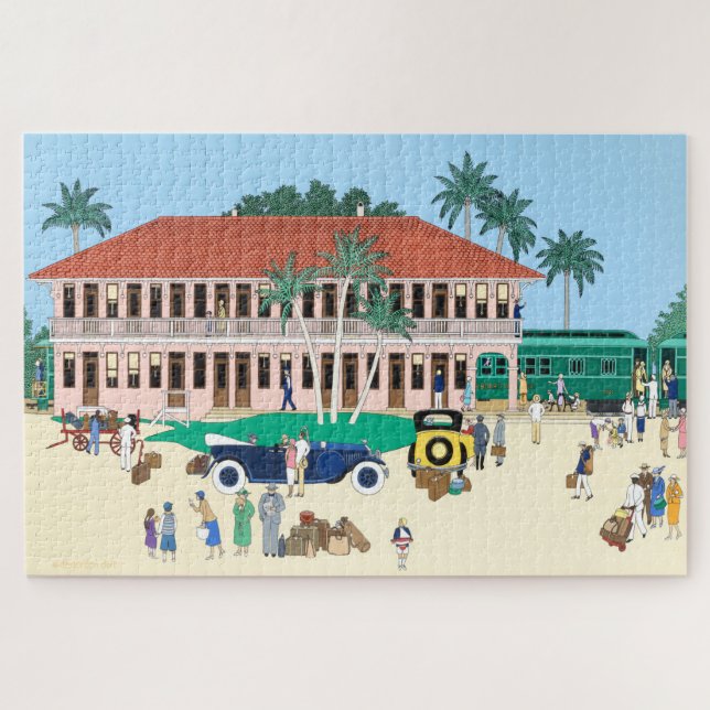 Puzzle Estación de Ferrocarril Boca Grande 1928 (Horizontal)
