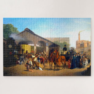 Puzzle Estación de ferrocarril de Sacramento Hahn 1874