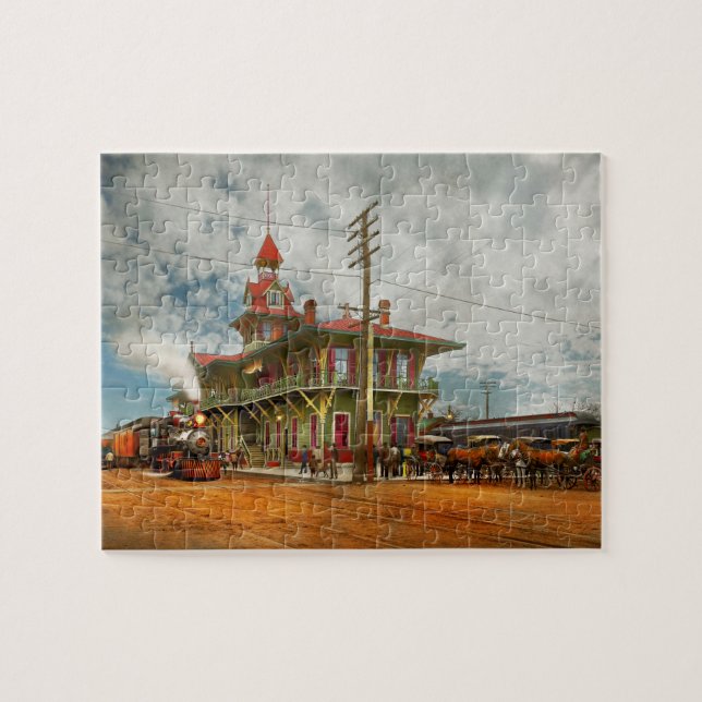 Puzzle Estación de Trenes - El Ferrocarril L&N 1900 (Horizontal)