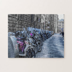 Puzzle Estacionamiento de motocicletas en Florencia Itali