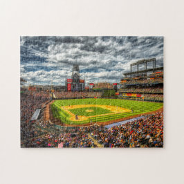 Puzzle Estadio de béisbol lleno de hinchas