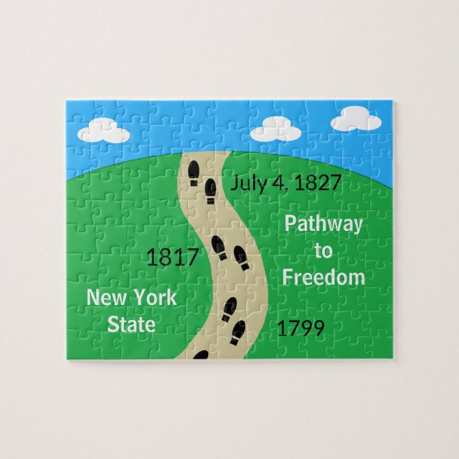 Puzzle Estado de Nueva York - Camino a la libertad (Horizontal)