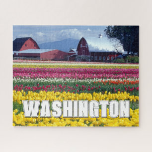 Puzzle Estado de Washington   Campo de Tulipanes