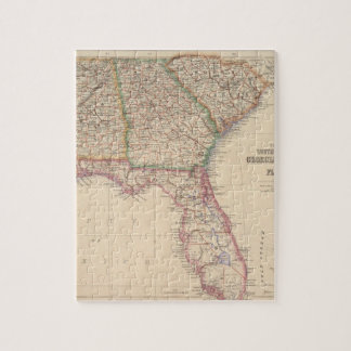 Puzzle Estados de Carolina del Sur, Georgia y Alabama