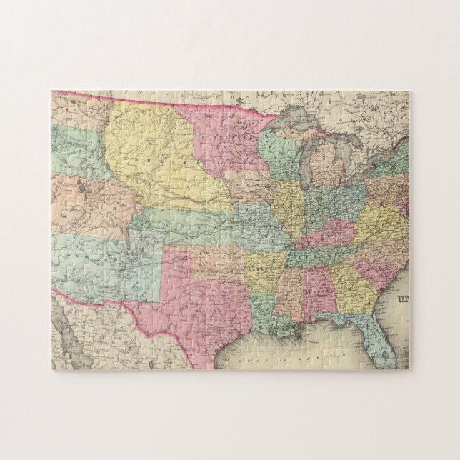 Puzzle Estados Unidos de América (Horizontal)