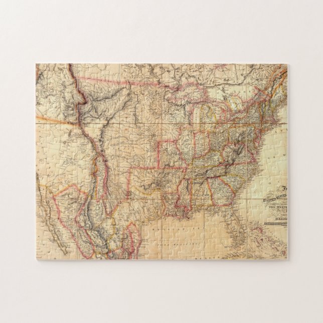 Puzzle Estados Unidos de América 12 (Horizontal)