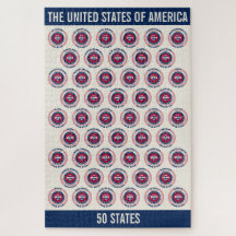 Estados Unidos de América Patriótico 50 Estados