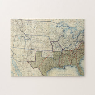 Puzzle Estados Unidos junio 1864