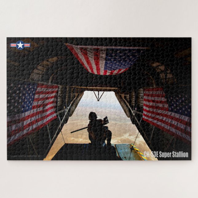Puzzle ESTALLION SUPER CH-53E - BANDERA (20x30 PULGADAS) (Horizontal)