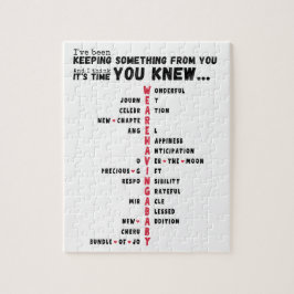 Puzzle Estamos teniendo un bebé - Revelación única del be