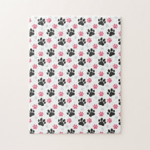 Puzzle Estampa de pata de Black Pink Dueño de perro Amant