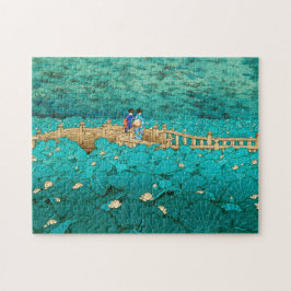 Puzzle Estanque de Benten en el paisaje japonés de Shiba
