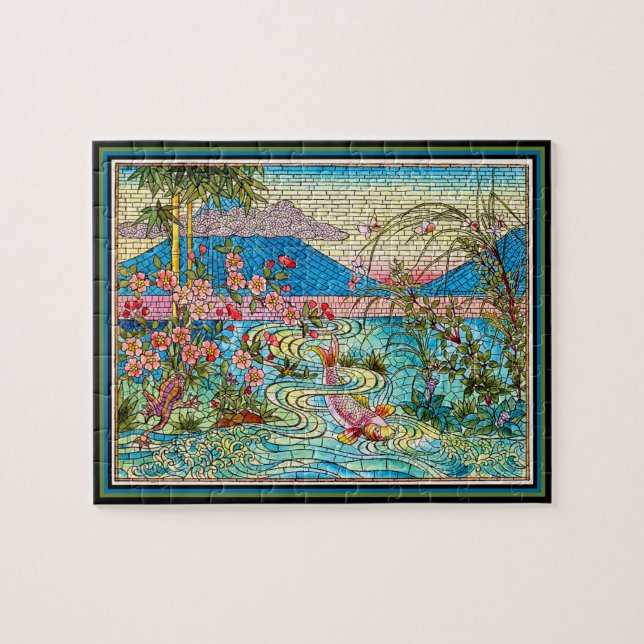 Puzzle Estanque Japonés de Koi (Horizontal)