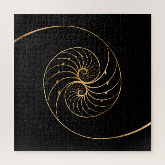 Puzzle Estanques de Nautilus - Par de oro (Vertical)