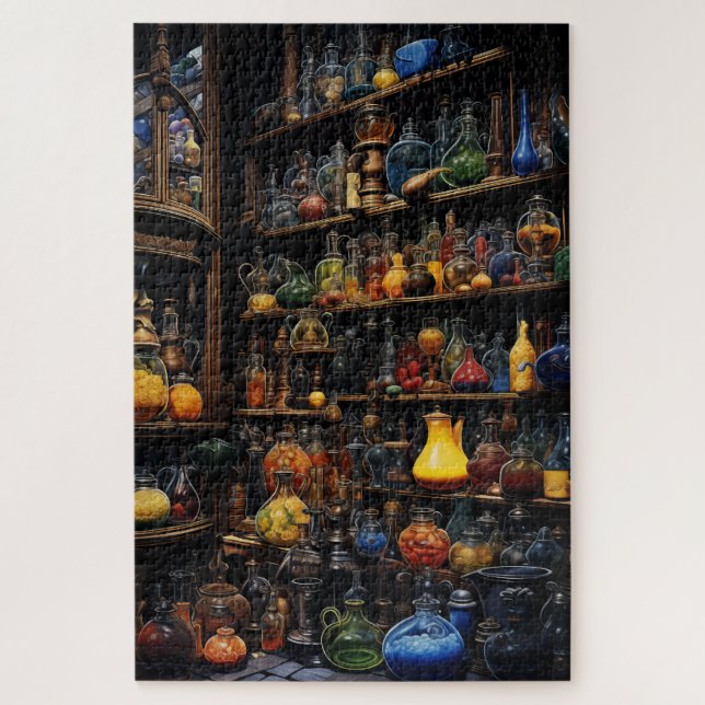 Puzzle Estantes de botellas de pociones (Vertical)