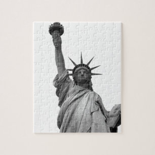 Puzzle Estatua blanca y negra de la libertad