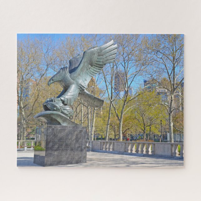 Puzzle Estatua de Águila Nueva York. (Horizontal)