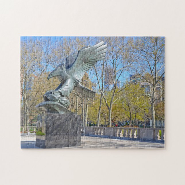 Puzzle Estatua de Águila Nueva York. (Horizontal)