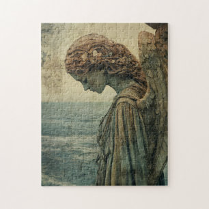 Puzzle Estatua de Ángel con Patina