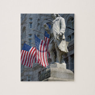 Puzzle estatua de Benjamin Franklin en Washington, DC