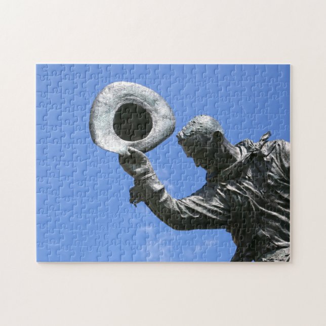 Puzzle Estatua de Calgary Stampede. (Horizontal)