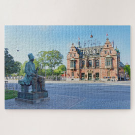Puzzle Estatua de Hans Christian Andersen, Copenhague Din