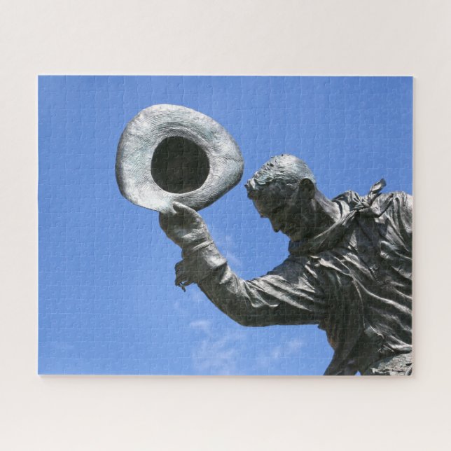 Puzzle Estatua de la Estampida de Calgary. (Horizontal)