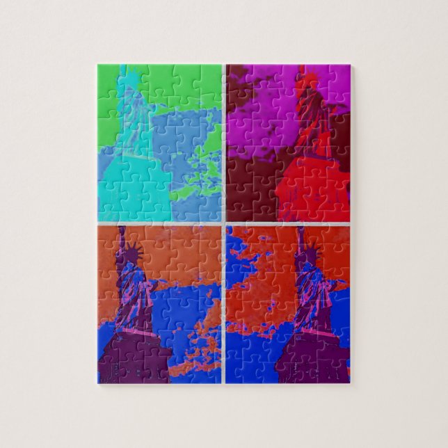 Puzzle Estatua de la libertad al estilo del arte pop (Vertical)