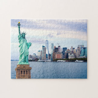 Puzzle Estatua de la Libertad con el World Trade Center