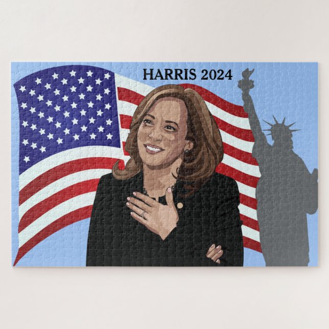 Puzzle Estatua de la Libertad de Kamala Harris 2024 (Horizontal)