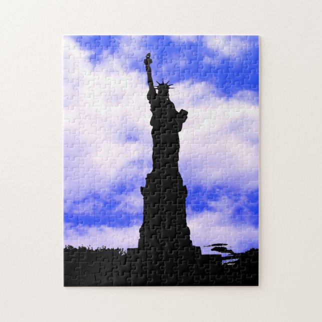 Puzzle Estatua de la Libertad de Silhouette (Vertical)