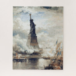 Puzzle Estatua de la Libertad develando 1886