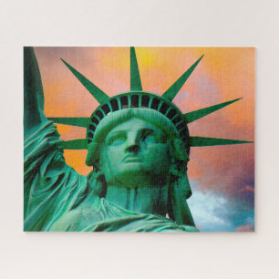 Puzzle Estatua de la Libertad Nueva York. Felicitaciones 