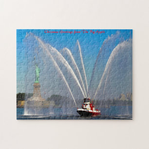 Puzzle Estatua de la Libertad Nueva York. Felicitaciones 