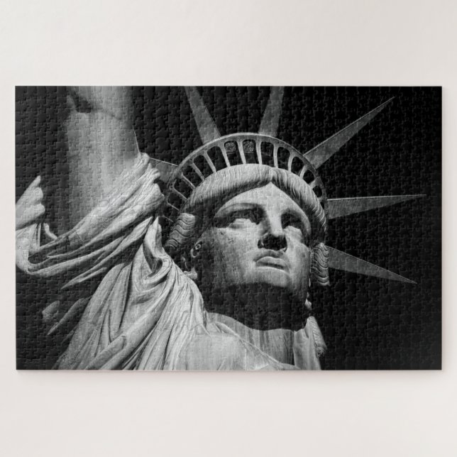 Puzzle Estatua de la Libertad Nueva York Negro y Blanco (Horizontal)